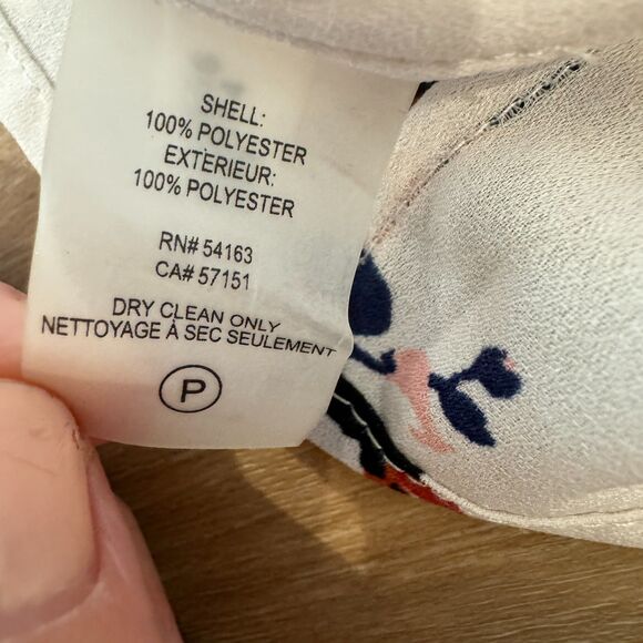 Ivanka Trump Floral Sheer Short Sleeve Blouse - Women's Medium - Picture 8 of 8